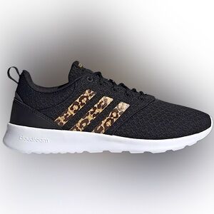 Adidas Cloudform Comfort Sneakers with Cheetah Print Stripes Size 6.5